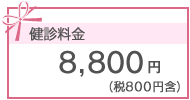 8,800円(税800円含）